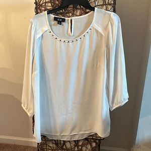 Women’s white blouse, size large, brand, AGB